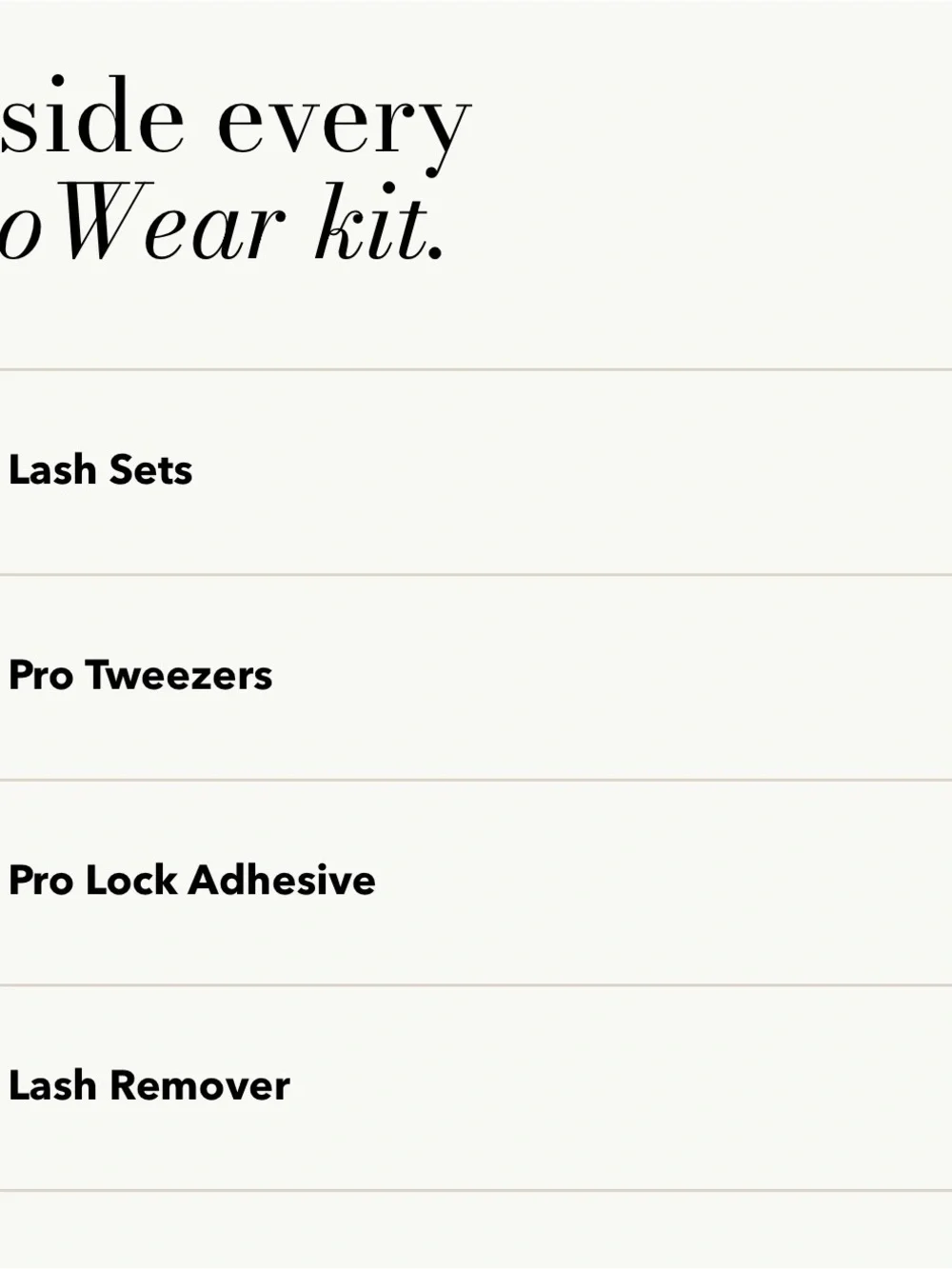 Pro Lash Starter Kit Classic No. 01